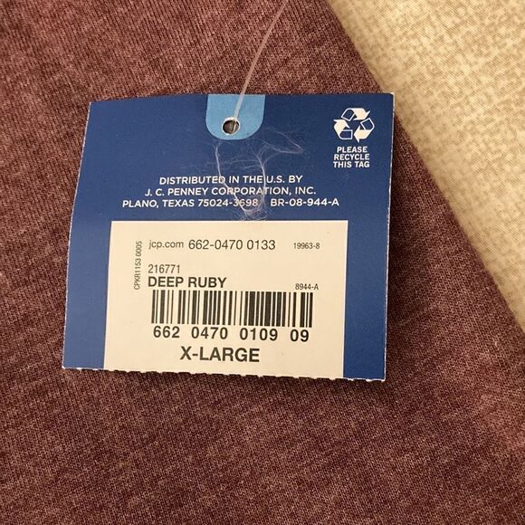 Arizona Jean Co NWT Women’s Long Sleeve Top in Dark Ruby. Size XL. - Picture 10 of 10